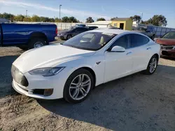 Salvage cars for sale at Sacramento, CA auction: 2013 Tesla Model S