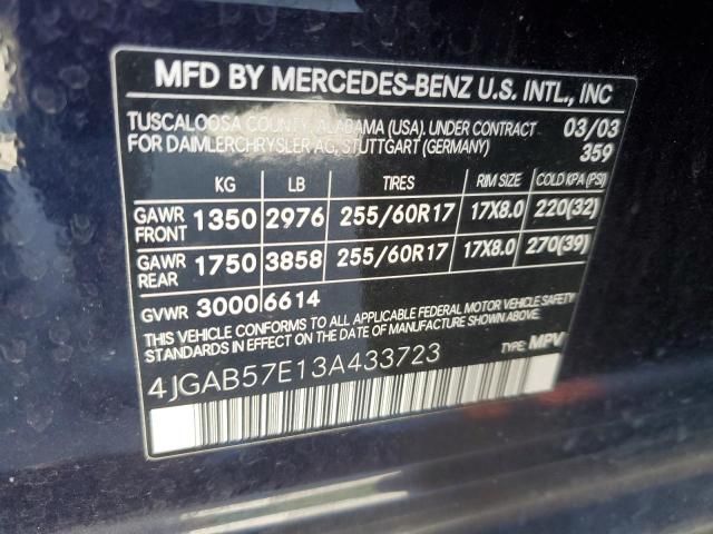 2003 Mercedes-Benz ML 350