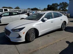 Hyundai salvage cars for sale: 2021 Hyundai Sonata Hybrid