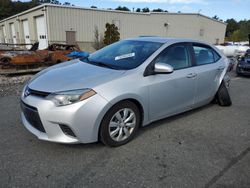 Salvage cars for sale from Copart Exeter, RI: 2016 Toyota Corolla L