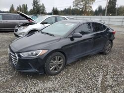 Salvage cars for sale at Graham, WA auction: 2018 Hyundai Elantra SEL