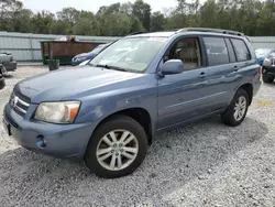 Salvage cars for sale from Copart Augusta, GA: 2006 Toyota Highlander Hybrid