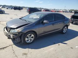 Salvage cars for sale at Wilmer, TX auction: 2015 Honda Civic LX