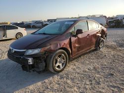 Honda Civic salvage cars for sale: 2012 Honda Civic LX