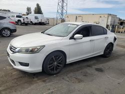 Salvage cars for sale at Hayward, CA auction: 2015 Honda Accord Sport