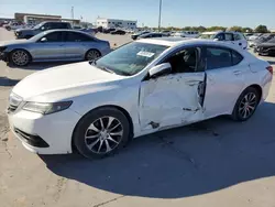 Salvage cars for sale at Grand Prairie, TX auction: 2016 Acura TLX