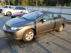 Flood-damaged cars for sale at auction: 2013 Honda Civic LX