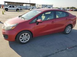 Salvage cars for sale at Grand Prairie, TX auction: 2014 KIA Rio LX