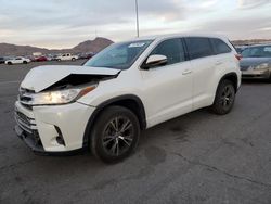 Salvage cars for sale at North Las Vegas, NV auction: 2018 Toyota Highlander LE