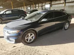 Chevrolet salvage cars for sale: 2017 Chevrolet Malibu LS