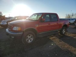 Ford salvage cars for sale: 2002 Ford F150 Supercrew