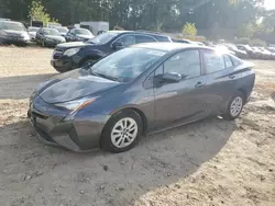 Salvage cars for sale at North Billerica, MA auction: 2017 Toyota Prius