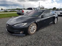 Salvage cars for sale at Riverview, FL auction: 2016 Tesla Model S