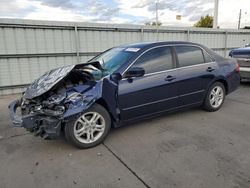 Salvage cars for sale from Copart Littleton, CO: 2007 Honda Accord SE