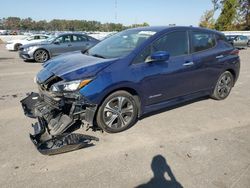 Nissan Leaf salvage cars for sale: 2019 Nissan Leaf S