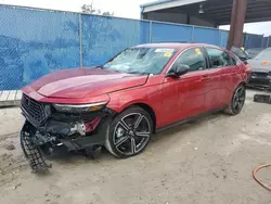 Salvage cars for sale at Riverview, FL auction: 2024 Honda Accord Hybrid Sport