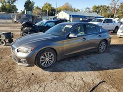 Salvage cars for sale at Wichita, KS auction: 2017 Infiniti Q50 Premium