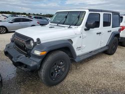 Salvage cars for sale at Riverview, FL auction: 2018 Jeep Wrangler Unlimited Sport