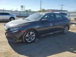 Salvage cars for sale at Chicago Heights, IL auction: 2017 Honda Civic LX