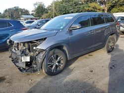 Toyota Highlander Vehiculos salvage en venta: 2019 Toyota Highlander LE