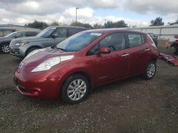 Nissan Leaf salvage cars for sale: 2015 Nissan Leaf S