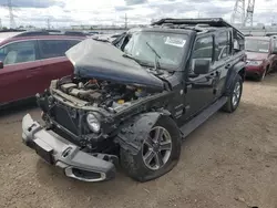 Salvage cars for sale at Elgin, IL auction: 2022 Jeep Wrangler Unlimited Sahara