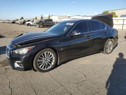 Salvage cars for sale at Bakersfield, CA auction: 2018 Infiniti Q50 Pure