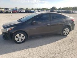 Salvage cars for sale at San Antonio, TX auction: 2018 KIA Forte LX