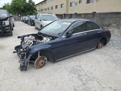 Salvage cars for sale at Opa Locka, FL auction: 2015 Mercedes-Benz C300