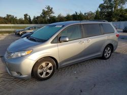 Flood-damaged cars for sale at auction: 2017 Toyota Sienna LE