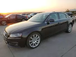 Salvage cars for sale at Grand Prairie, TX auction: 2011 Audi A4 Premium Plus