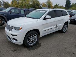 Salvage cars for sale at Portland, OR auction: 2017 Jeep Grand Cherokee Summit