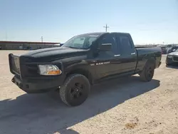 Salvage cars for sale at Andrews, TX auction: 2012 Dodge RAM 1500 ST