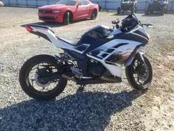 Salvage cars for sale from Copart Mocksville, NC: 2014 Kawasaki EX300 A