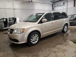 Salvage cars for sale at Franklin, WI auction: 2014 Dodge Grand Caravan SXT