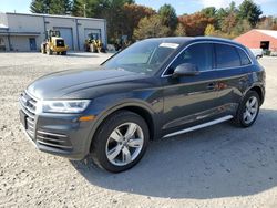 Salvage cars for sale at Mendon, MA auction: 2019 Audi Q5 Premium Plus