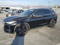 Salvage cars for sale at Sun Valley, CA auction: 2021 Infiniti QX50 Luxe