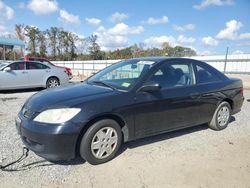 Salvage cars for sale at Spartanburg, SC auction: 2005 Honda Civic DX VP