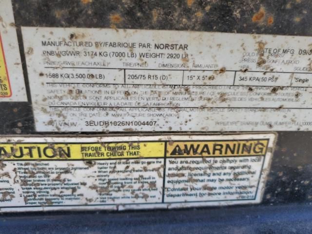 2022 Nlrs 2022 Norstar Ironbull 10FT Dumping Trailer