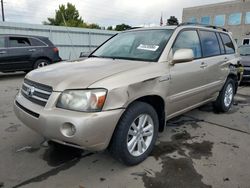 Toyota Vehiculos salvage en venta: 2007 Toyota Highlander Hybrid