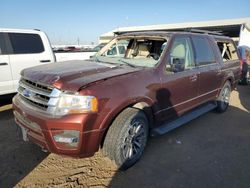 Ford salvage cars for sale: 2017 Ford Expedition EL XLT