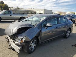 Salvage cars for sale at Martinez, CA auction: 2013 Honda Civic Hybrid L