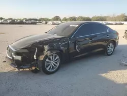 Salvage cars for sale from Copart San Antonio, TX: 2015 Infiniti Q50 Base