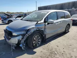 Salvage cars for sale at Fredericksburg, VA auction: 2021 Honda Odyssey EXL