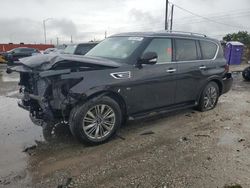 Vehiculos salvage en venta de Copart Homestead, FL: 2018 Infiniti QX80 Base