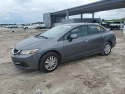 Salvage cars for sale at West Palm Beach, FL auction: 2013 Honda Civic LX