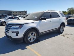 Ford Explorer salvage cars for sale: 2018 Ford Explorer XLT