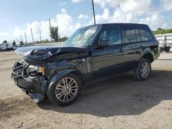 Salvage cars for sale at Miami, FL auction: 2012 Land Rover Range Rover HSE