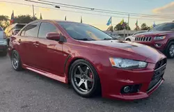 Mitsubishi salvage cars for sale: 2015 Mitsubishi Lancer Evolution GSR