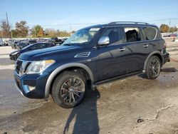 Carros salvage a la venta en subasta: 2017 Nissan Armada Platinum